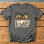 Sleeping Where Bears Live T-Shirt — Pepper