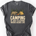 Sleeping Where Bears Live T-Shirt — Pepper