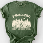Smores Society T-Shirt — Moss
