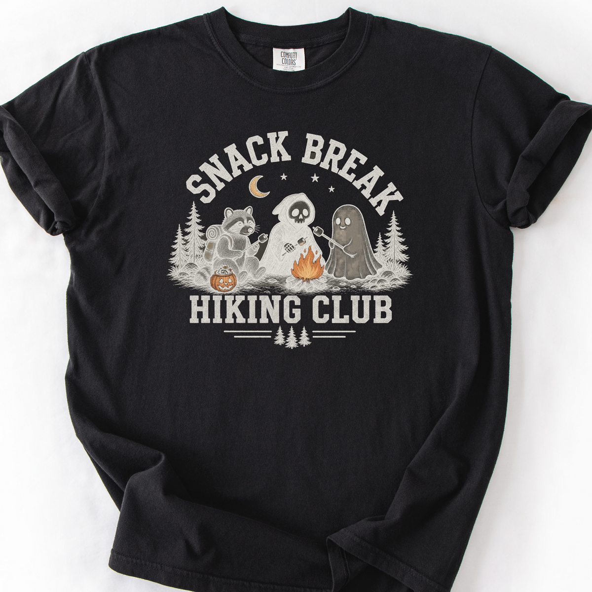 Snack Break Hiking Club T-Shirt — Black