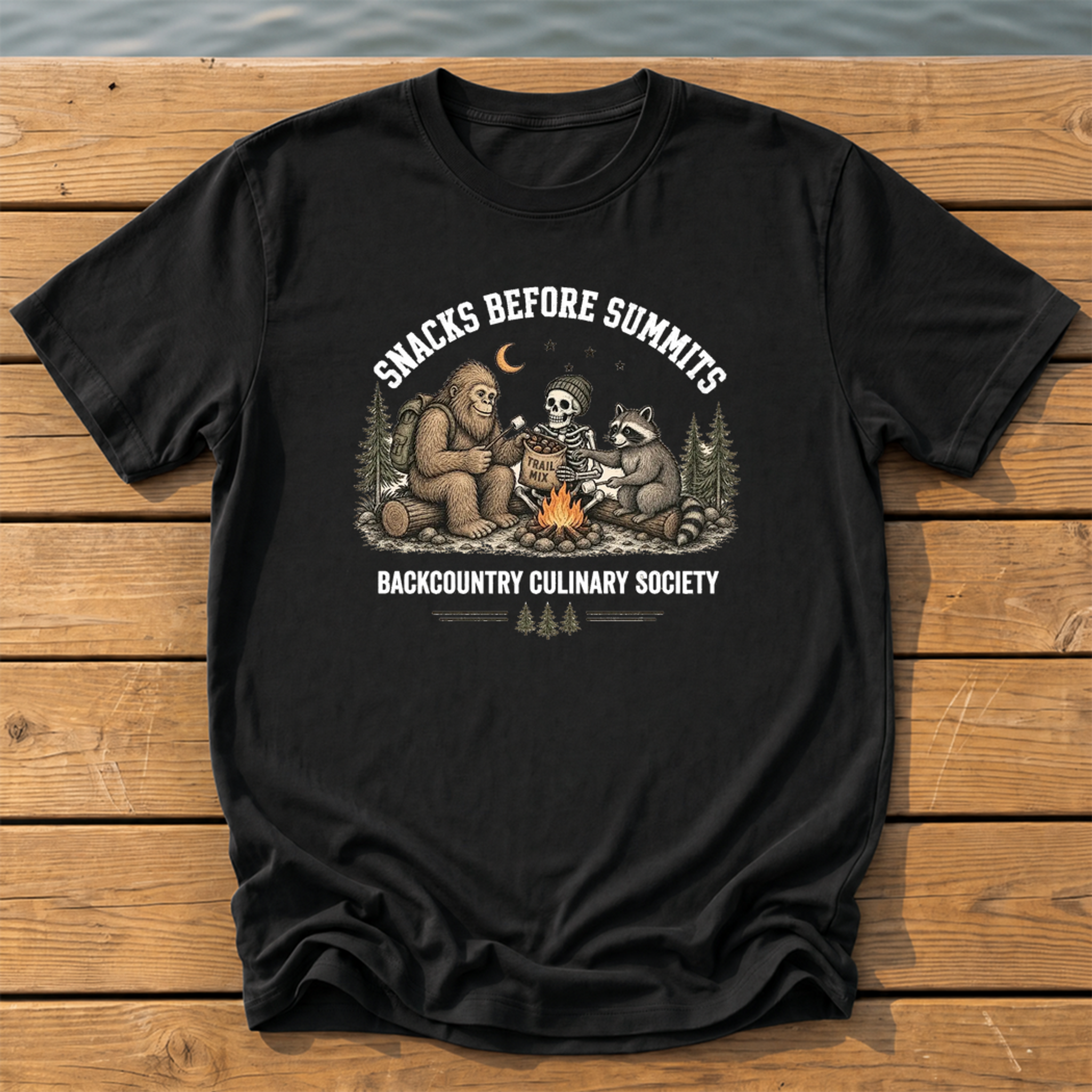 Snacks Before Summits T-Shirt — Black