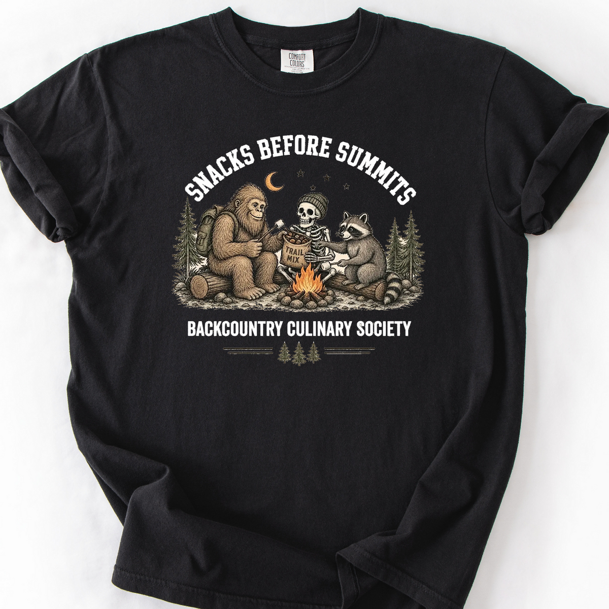 Snacks Before Summits T-Shirt — Black
