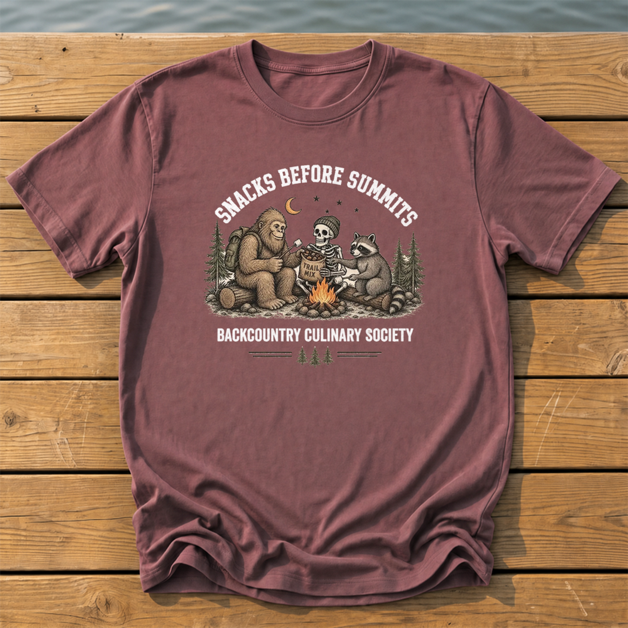 Snacks Before Summits T-Shirt — Brick