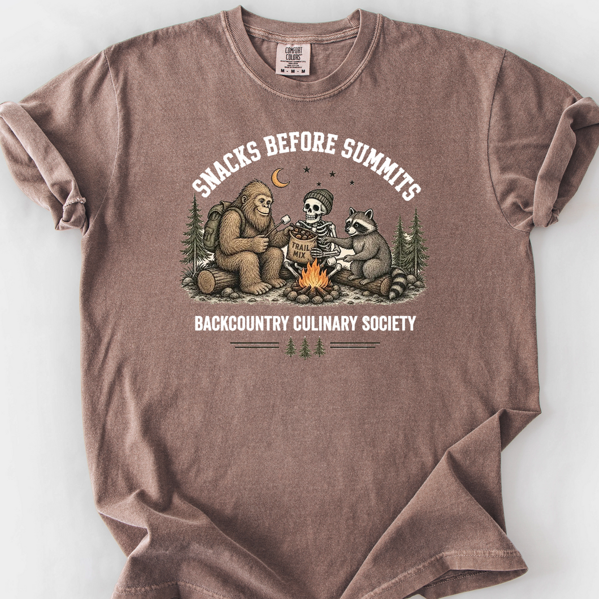 Snacks Before Summits T-Shirt — Espresso