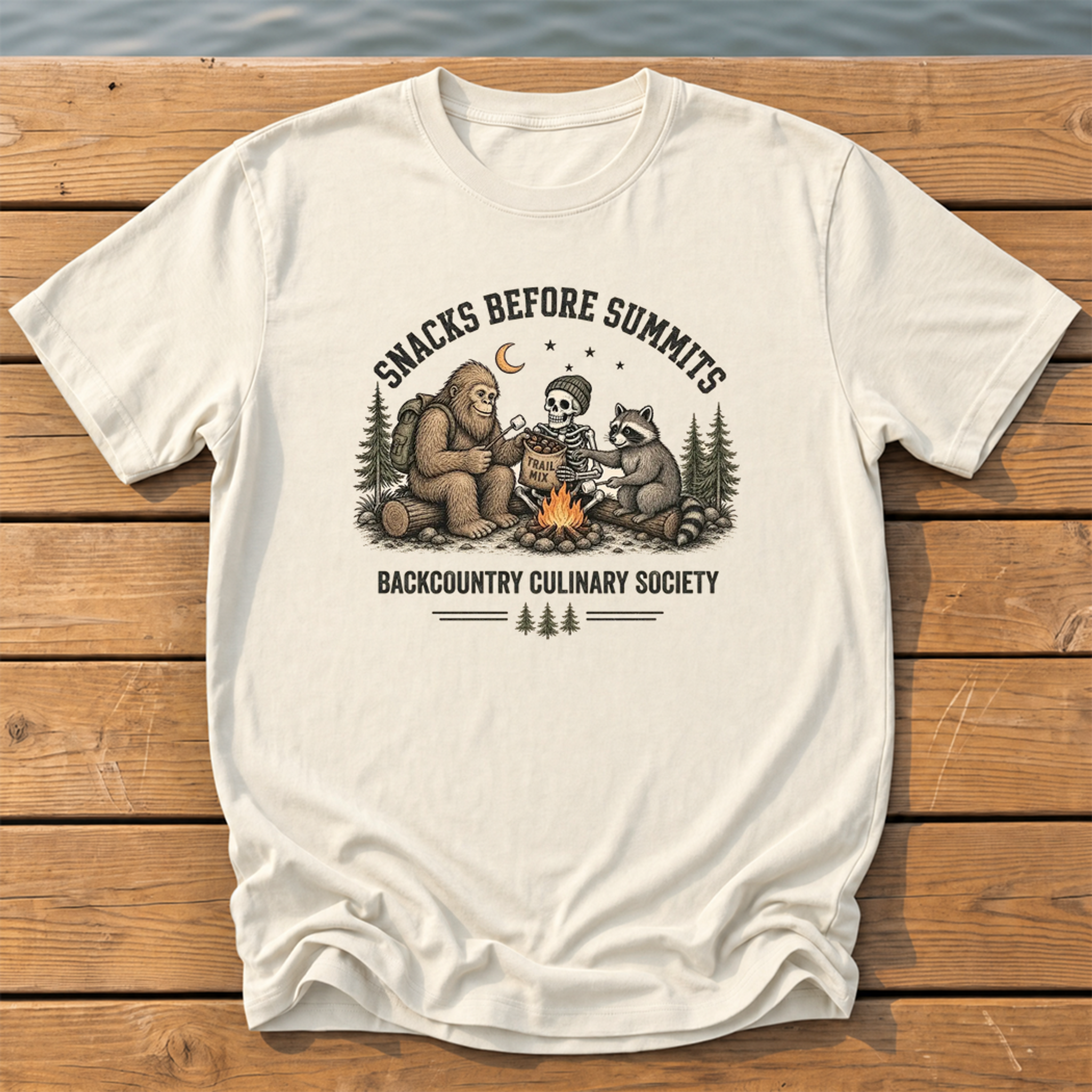 Snacks Before Summits T-Shirt — Ivory