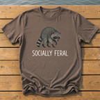 Socially Feral T-Shirt — Espresso