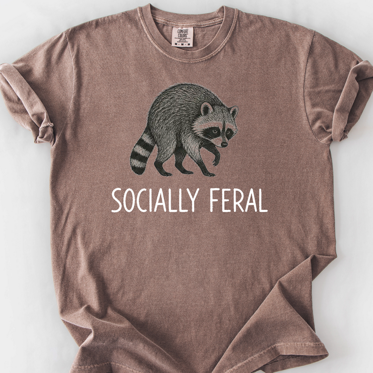 Socially Feral T-Shirt — Espresso