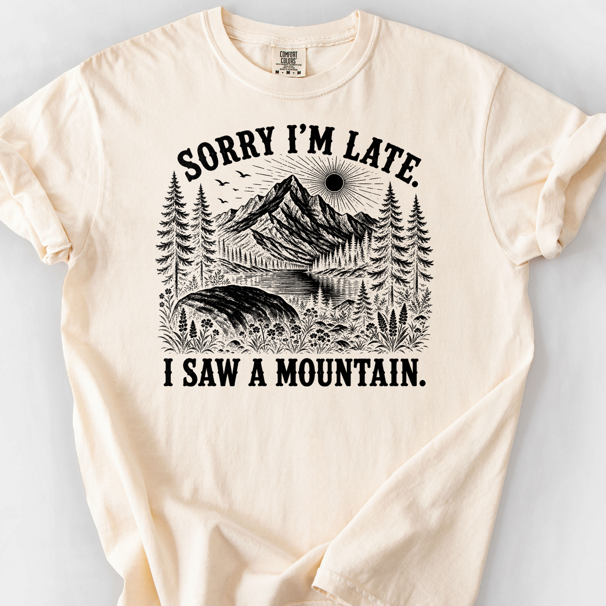 Sorry I'm Late T-Shirt — Ivory