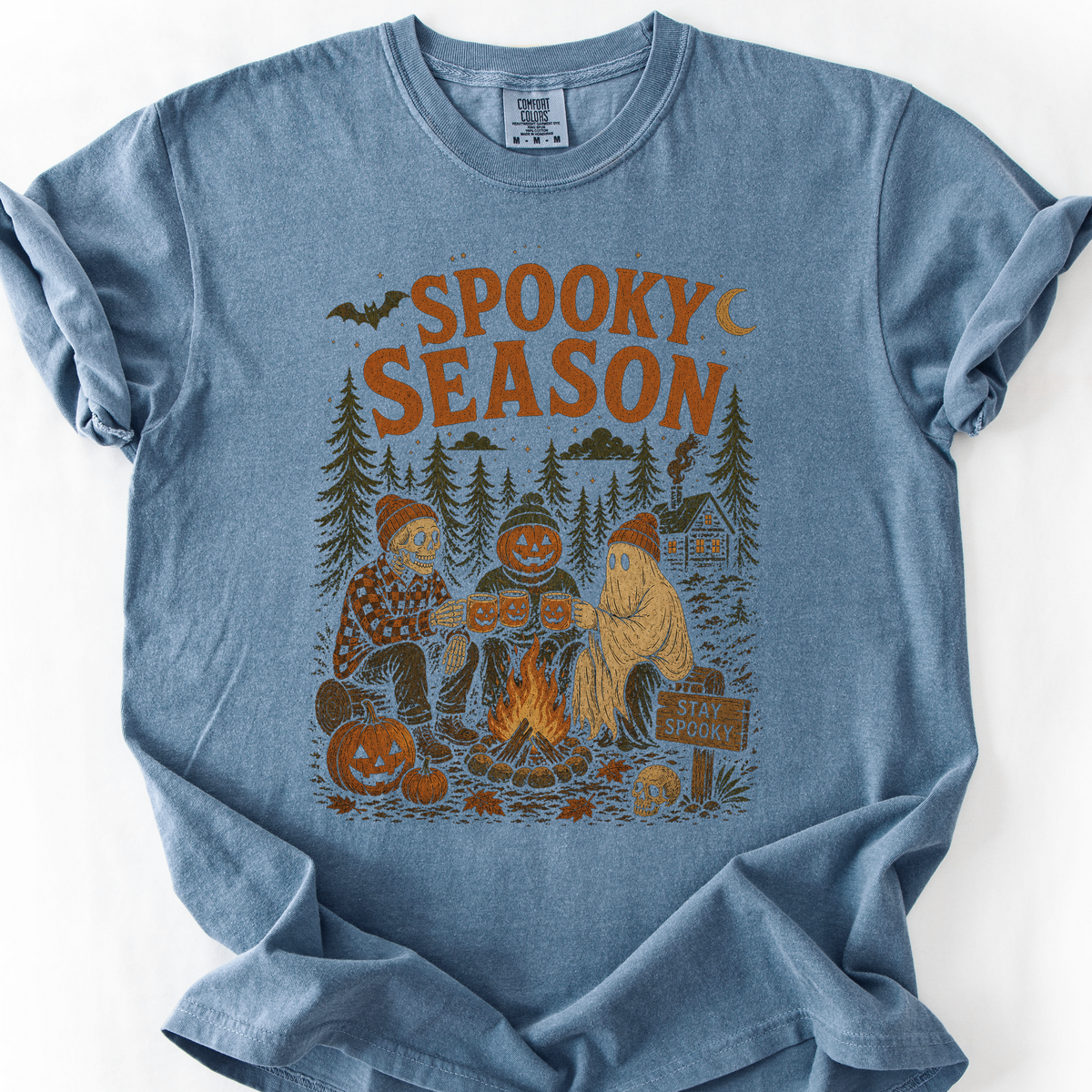 Spooky Season Campfire T-Shirt — Blue Jean