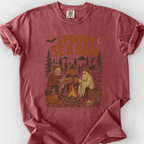 Spooky Season Campfire T-Shirt — Brick