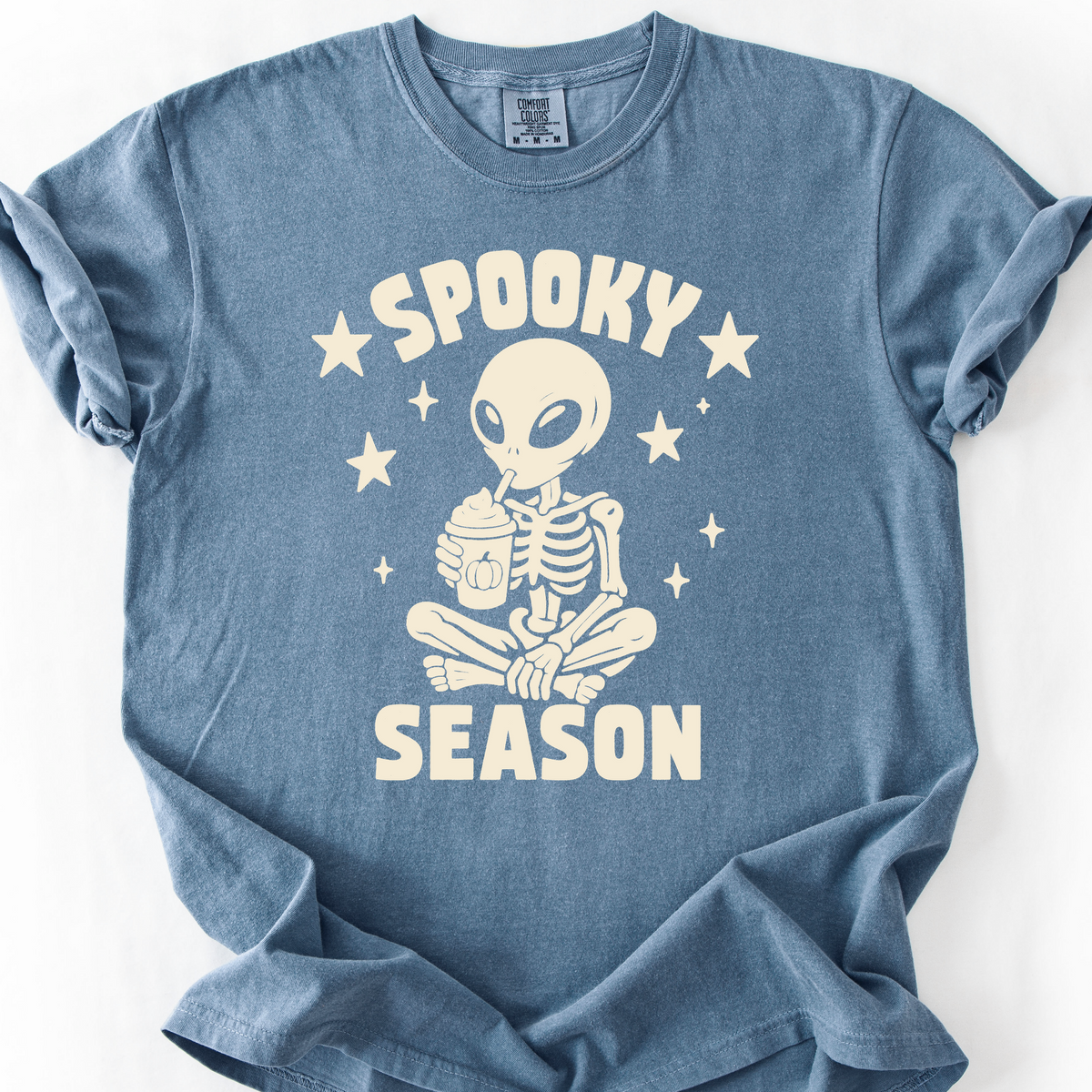 Spooky Season Skeleton T-Shirt — Blue Jean