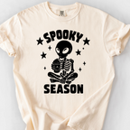Spooky Season Skeleton T-Shirt — Ivory
