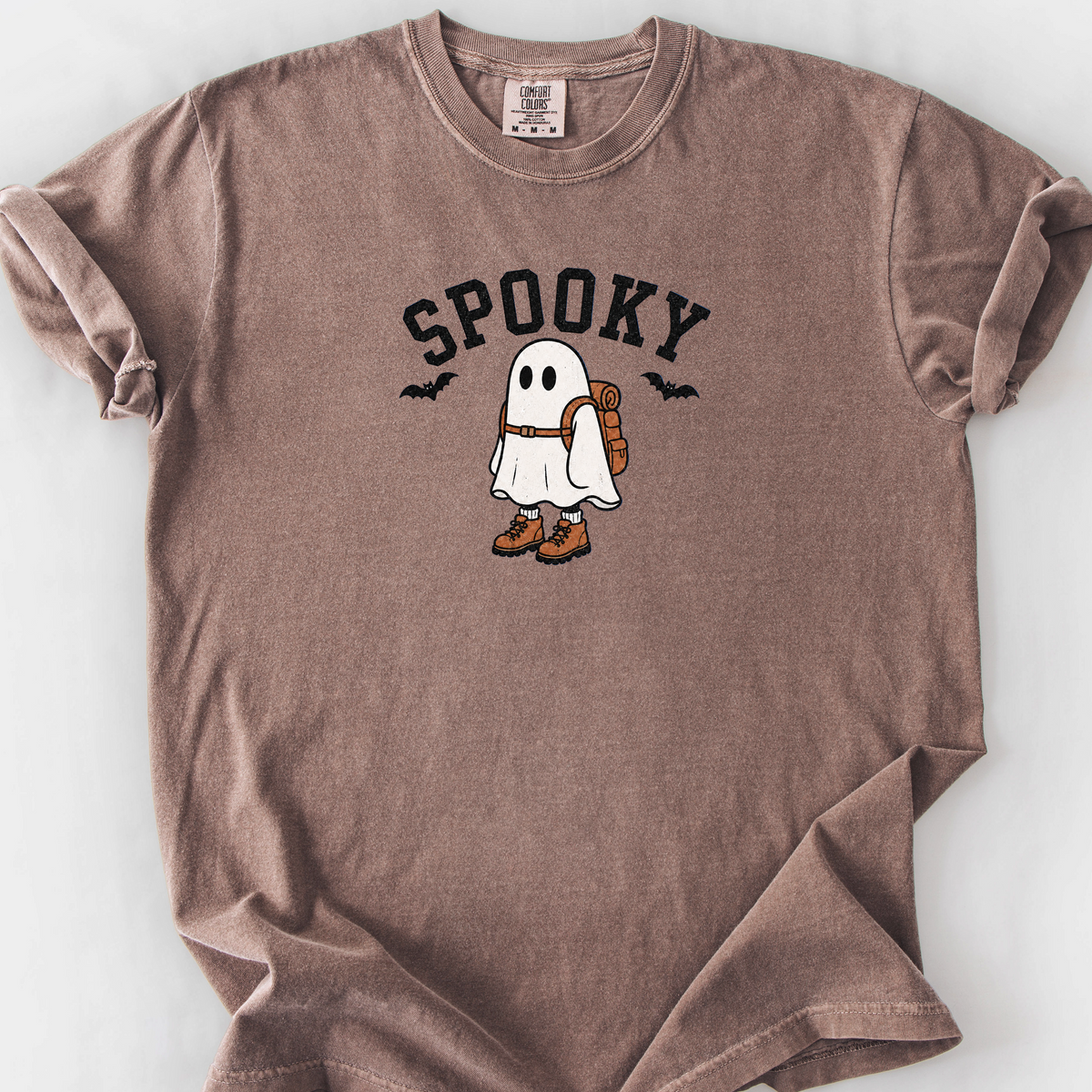 Spooky Trail Ghost T-Shirt — Espresso