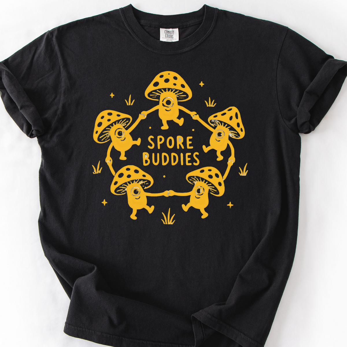 Spore Buddies T-Shirt — Black
