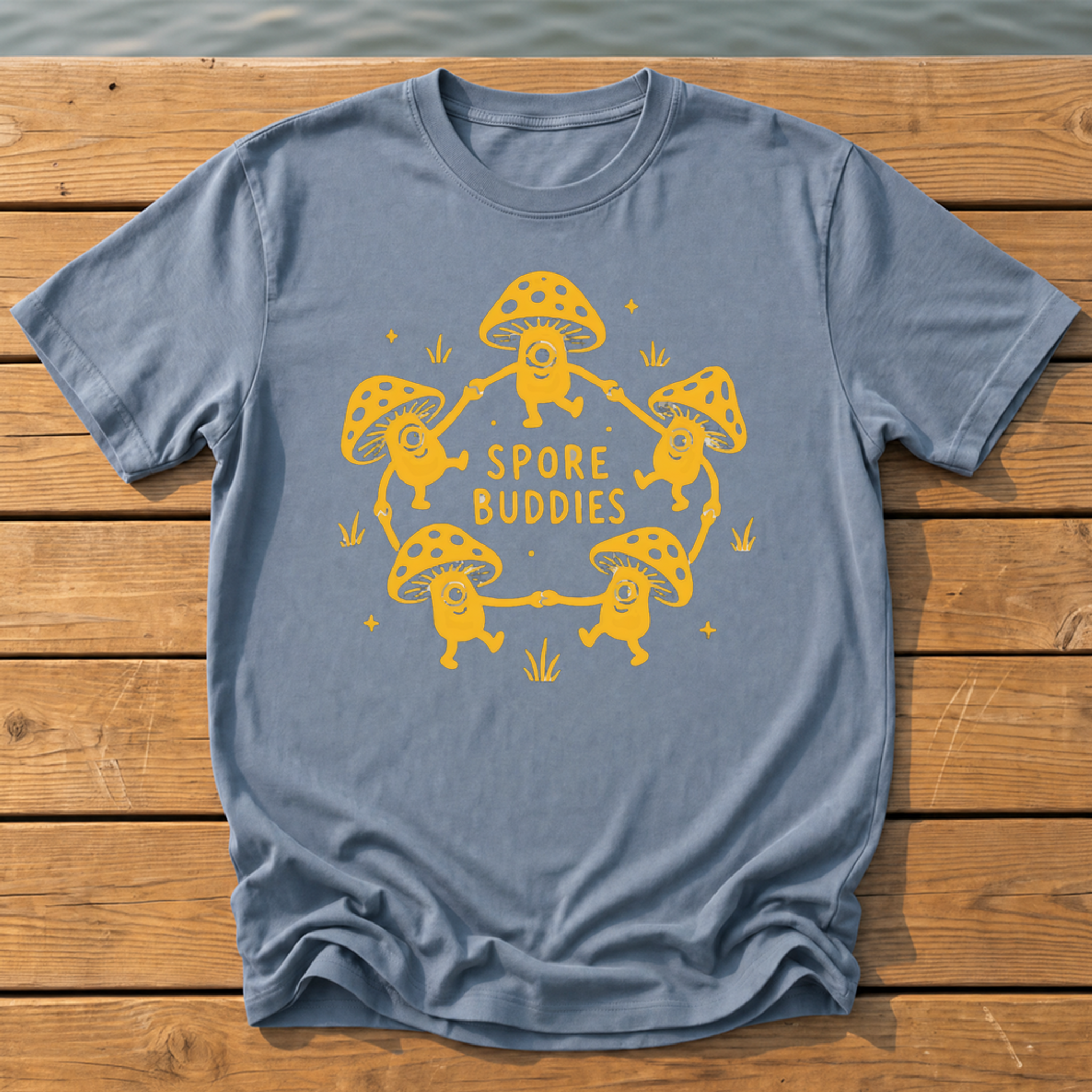 Spore Buddies T-Shirt — Blue Jean