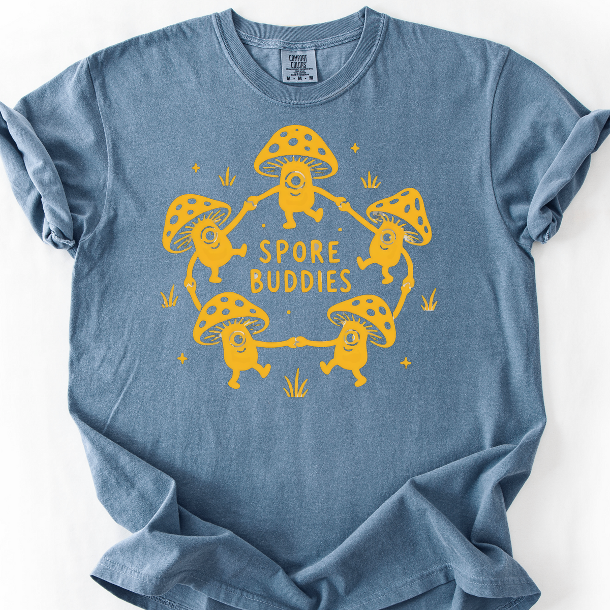 Spore Buddies T-Shirt — Blue Jean