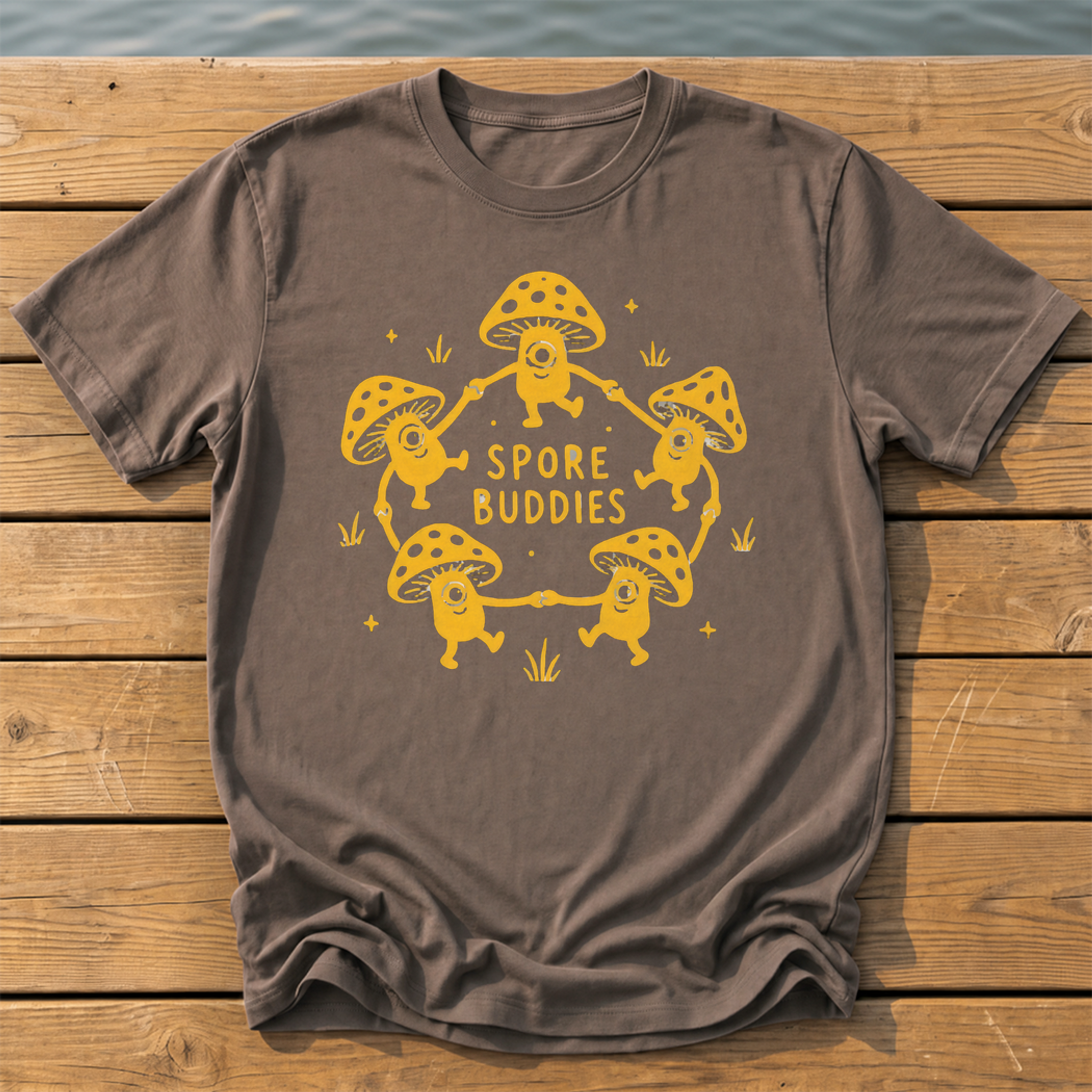 Spore Buddies T-Shirt — Espresso
