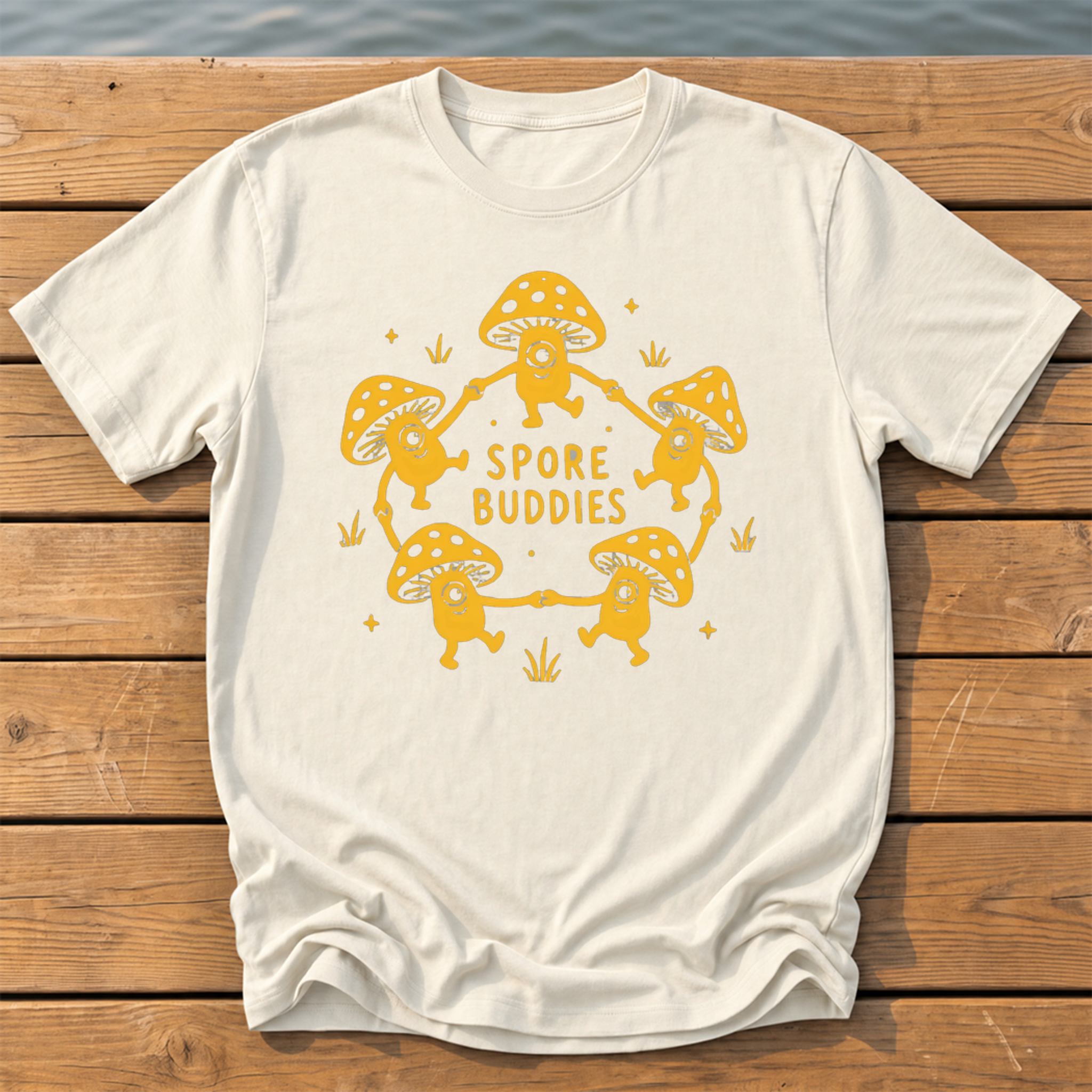 Spore Buddies T-Shirt — Ivory