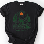 Stay Outside T-Shirt — Black