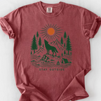 Stay Outside T-Shirt — Brick