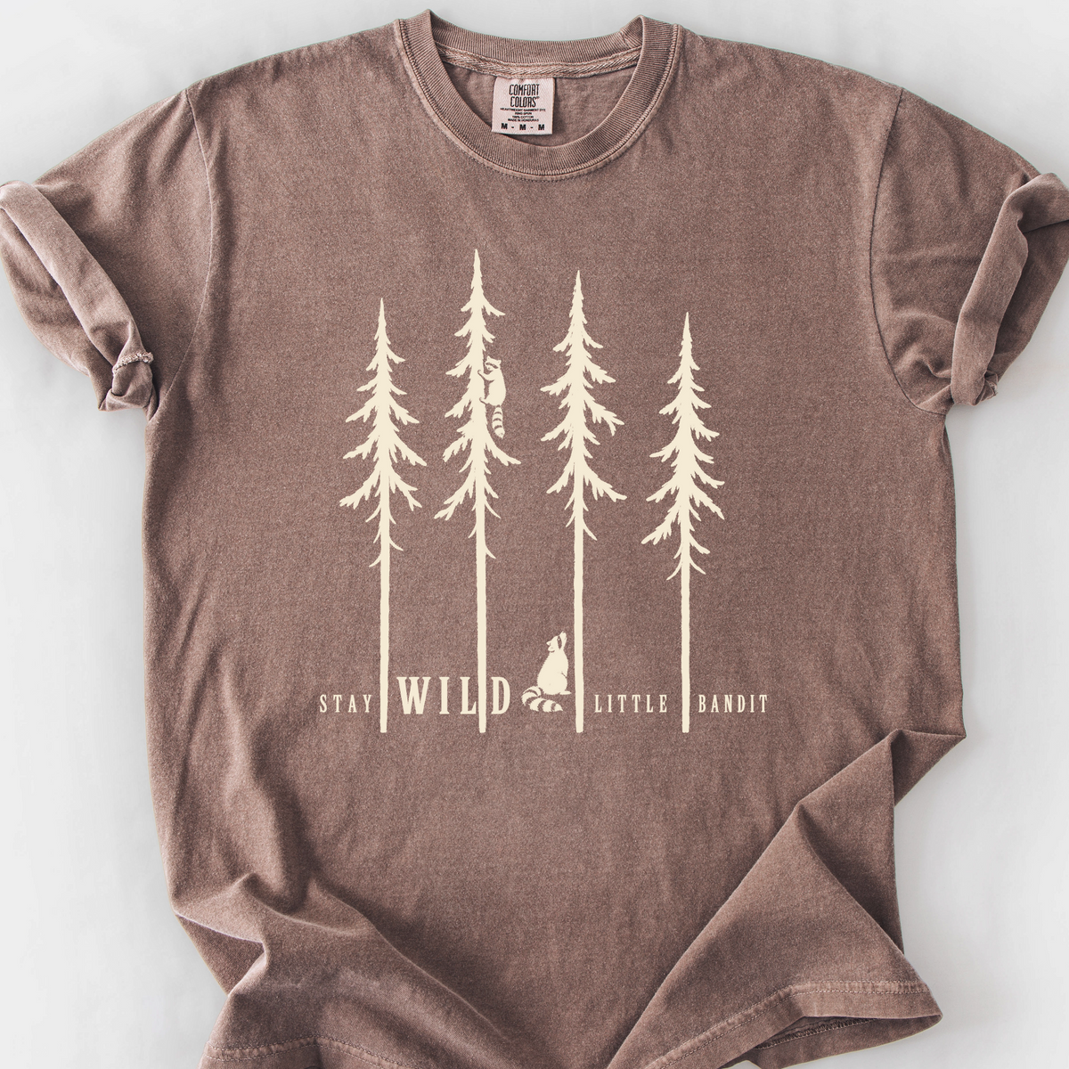 Stay Wild Little Bandit T-Shirt — Espresso
