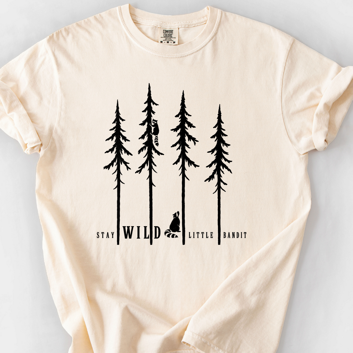 Stay Wild Little Bandit T-Shirt — Ivory