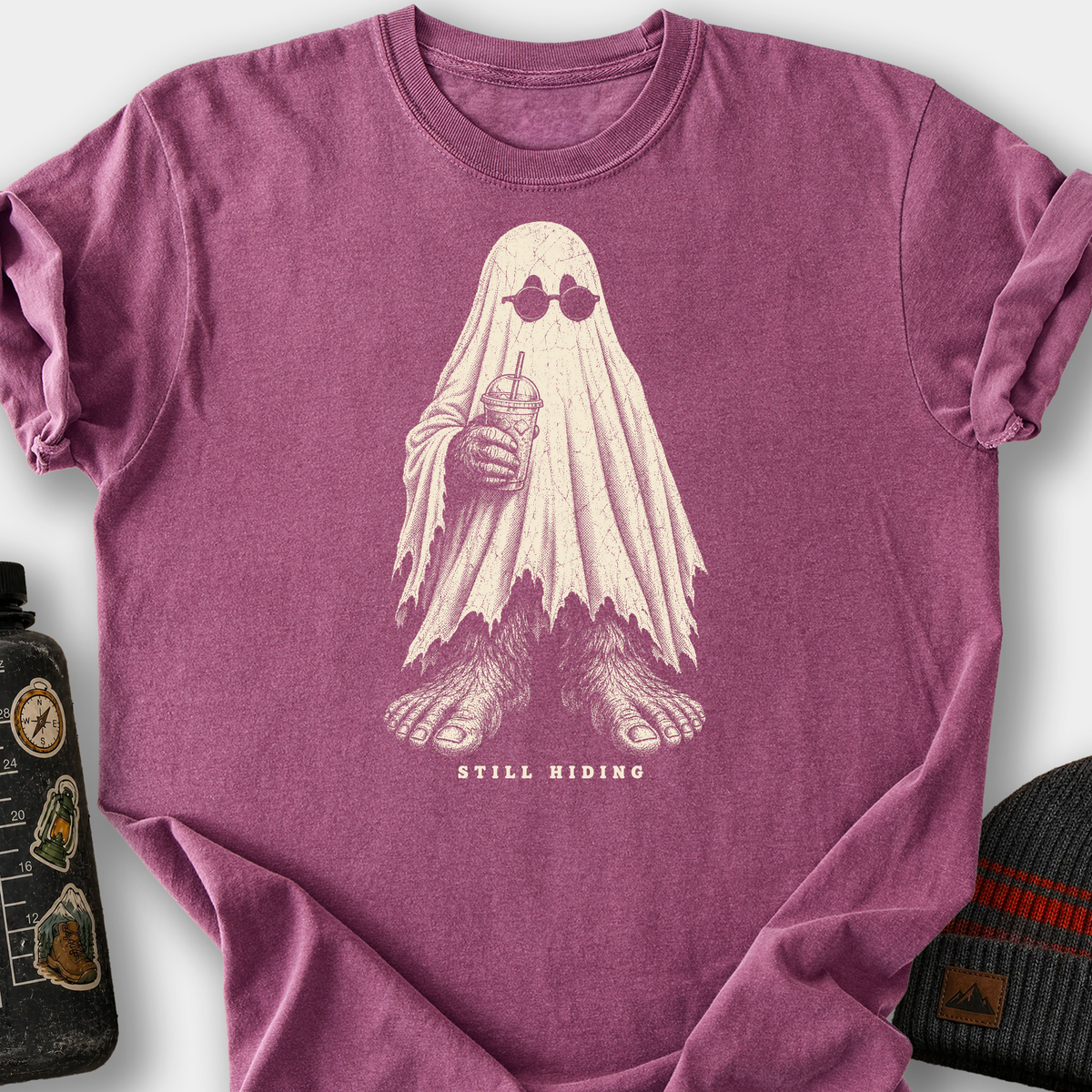 Still Hiding T-Shirt — Berry
