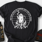 Stronger Than Your Tent Stakes T-Shirt — Black