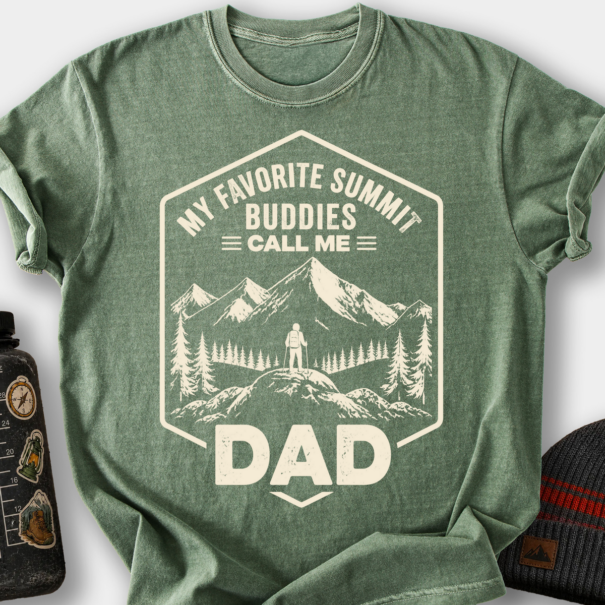 My Favorite Summit Buddies Call Me Dad T-Shirt — Moss
