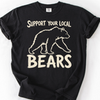 Support Your Local Bears T-Shirt — Black