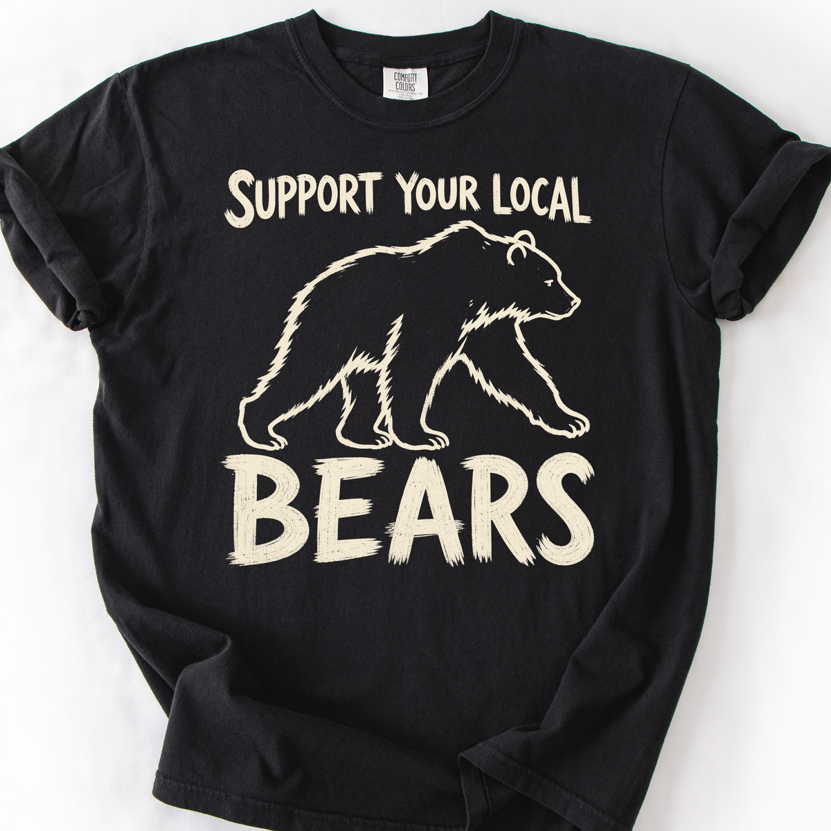 Support Your Local Bears T-Shirt — Black