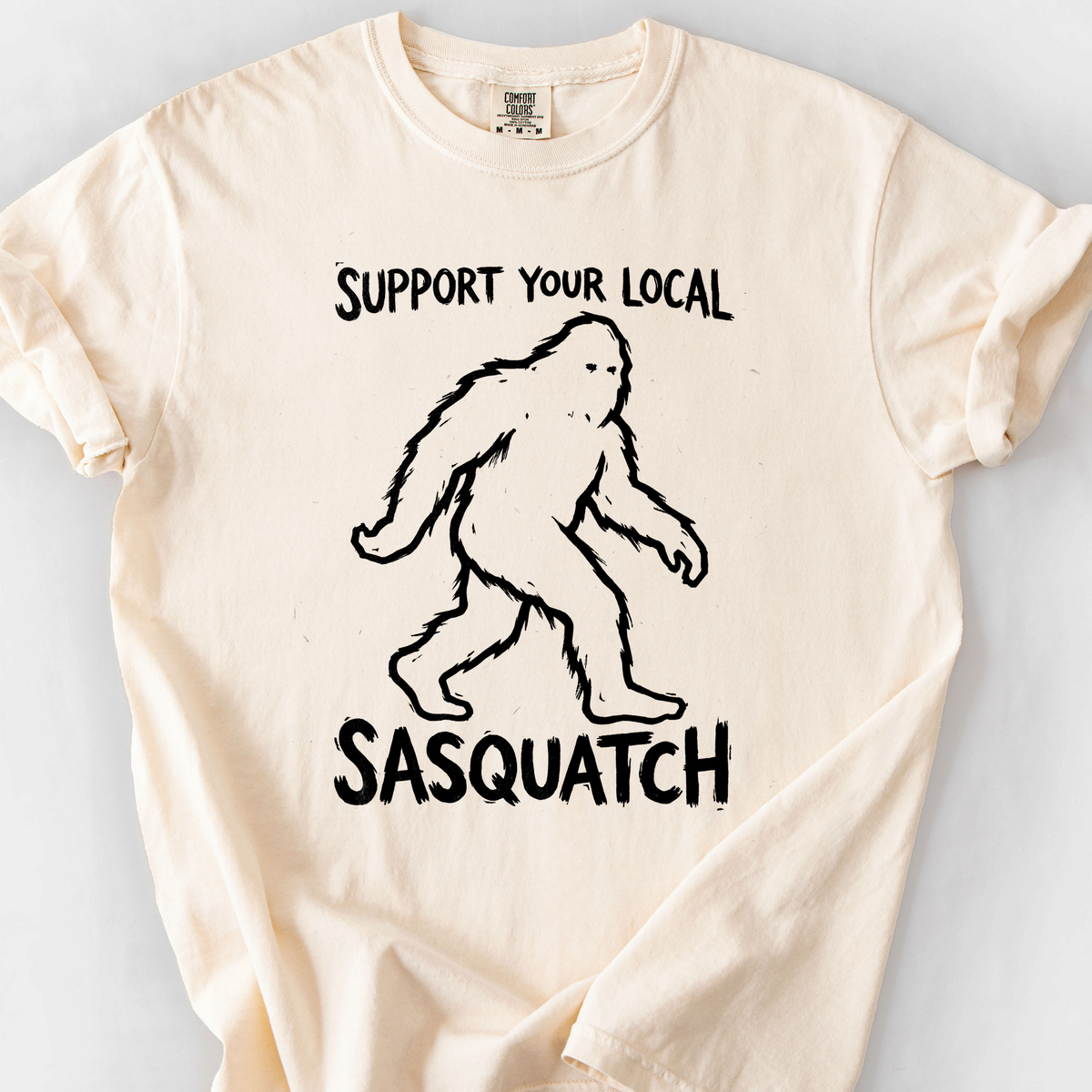Support Your Local Sasquatch T-Shirt — Ivory