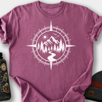 Switchback Compass T-Shirt — Berry