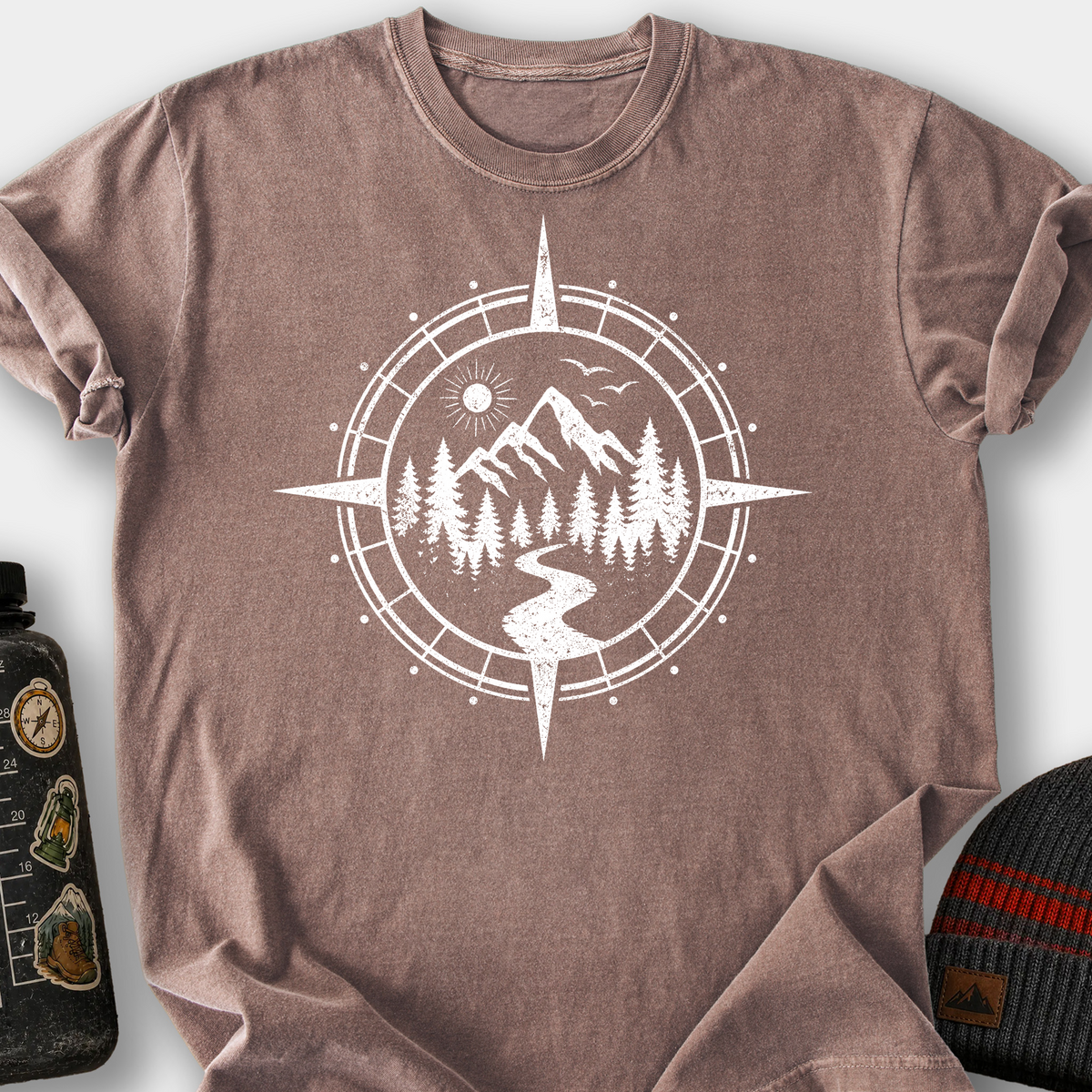Switchback Compass T-Shirt — Espresso