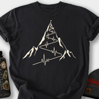 Mountain Heartbeat (Switchbacks) T-Shirt — Black