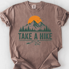 Take A Hike Mountains T-Shirt — Espresso