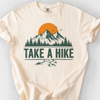 Take A Hike Mountains T-Shirt — Ivory