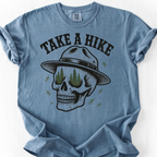 Take A Hike Skull T-Shirt — Blue Jean