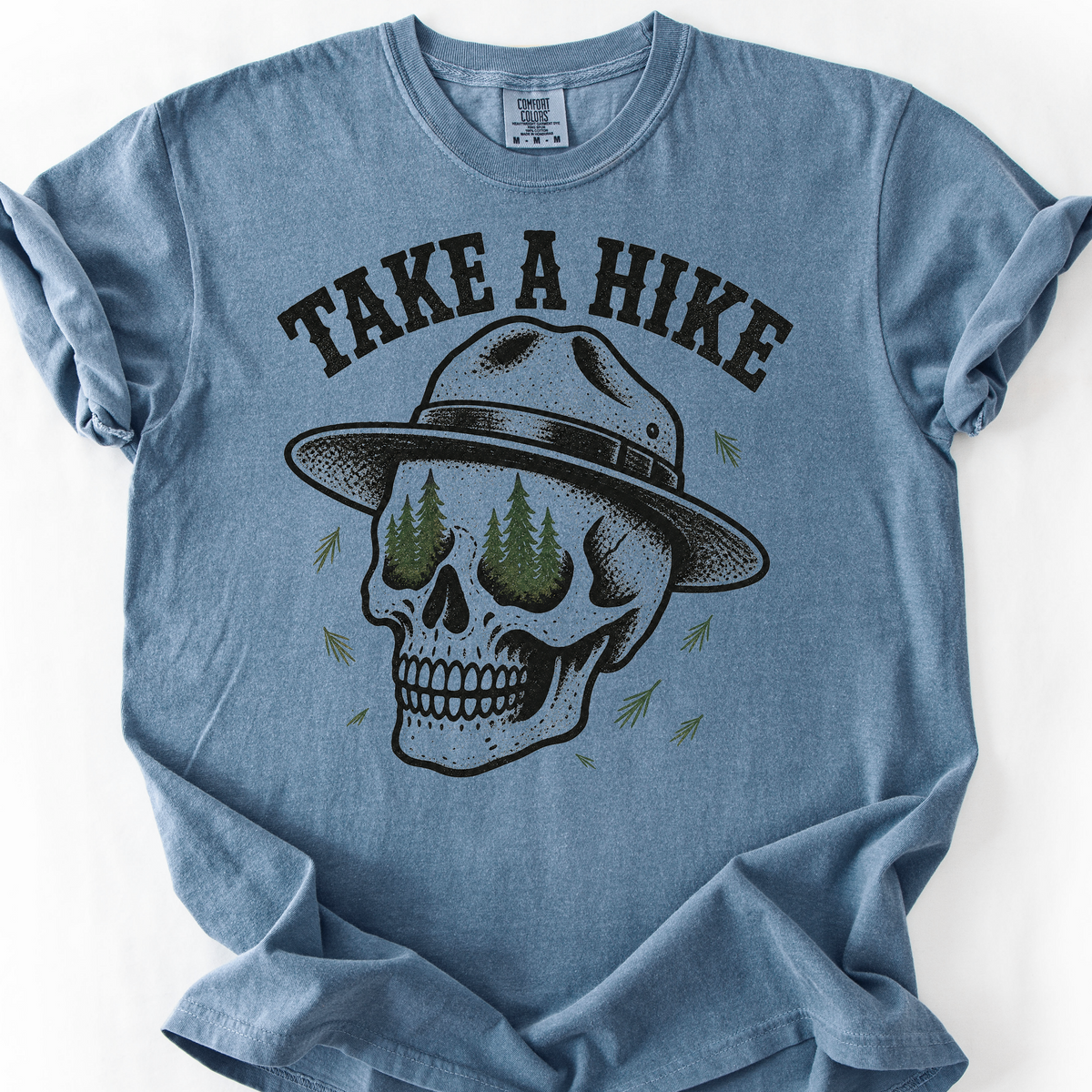 Take A Hike Skull T-Shirt — Blue Jean