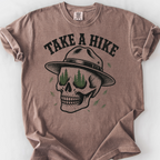 Take A Hike Skull T-Shirt — Espresso