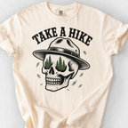 Take A Hike Skull T-Shirt — Ivory