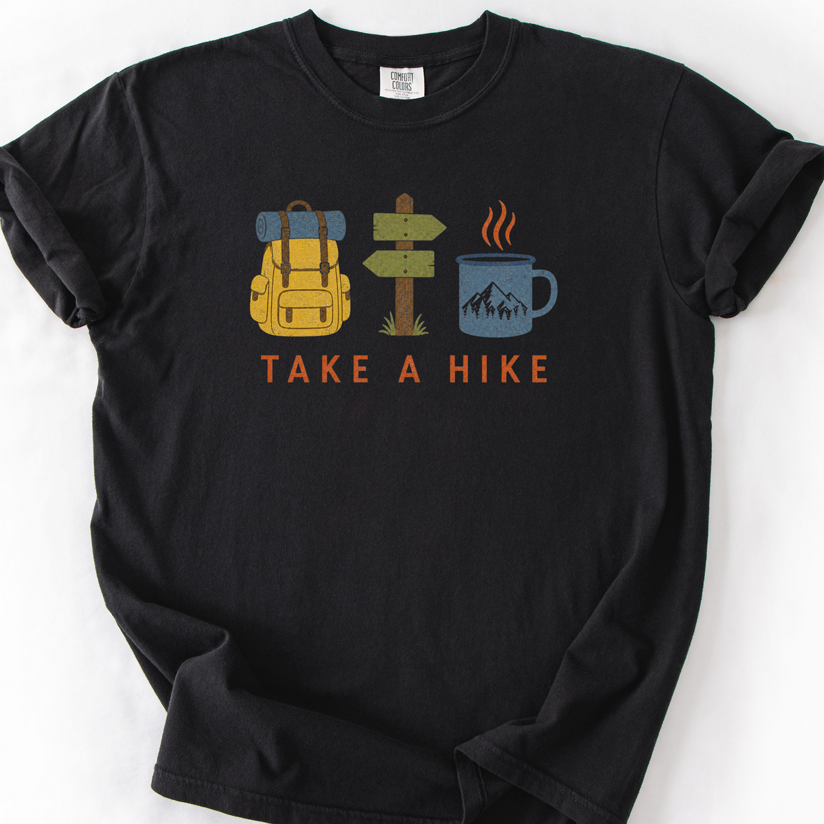 Take A Hike Trio T-Shirt — Black