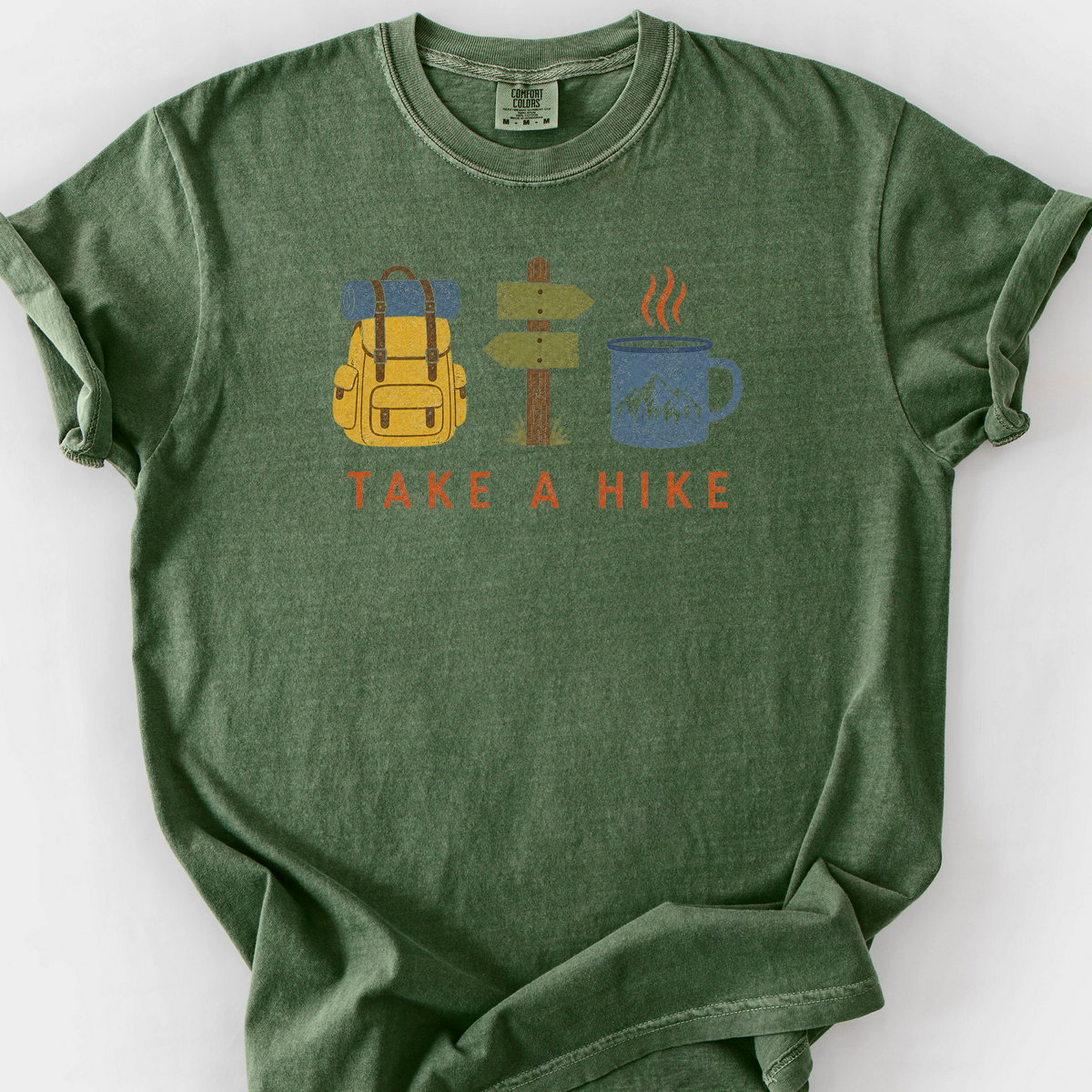 Take A Hike Trio T-Shirt — Moss