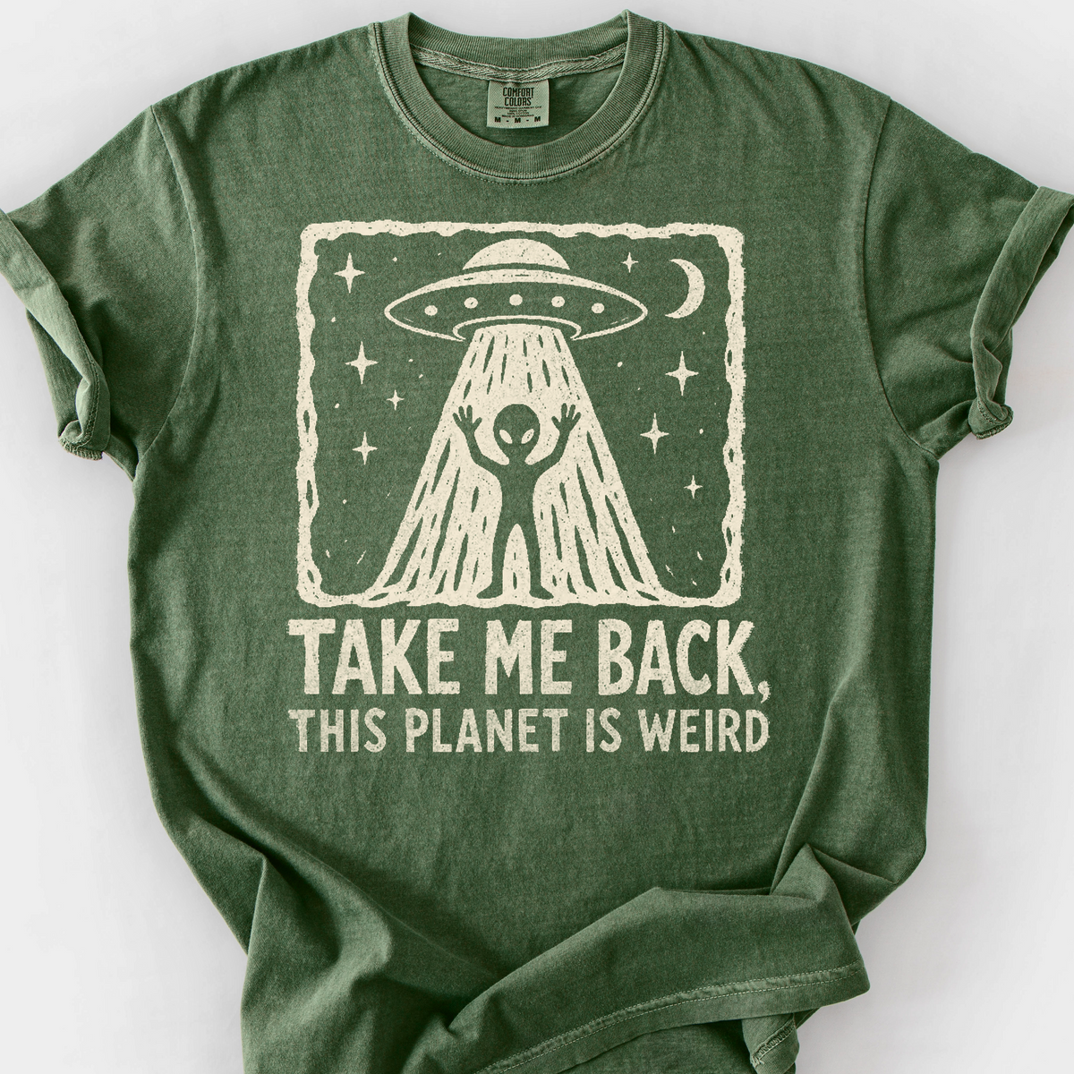 Take Me Back T-Shirt — Moss