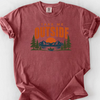 Take Me Outside Badge T-Shirt — Brick
