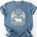 Take Me Outside T-Shirt — Blue Jean