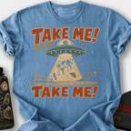 Take Me Take Me T-Shirt — Blue Jean