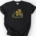 Take Me To The Mountains Frog T-Shirt — Black