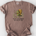 Take Me To The Mountains Frog T-Shirt — Espresso