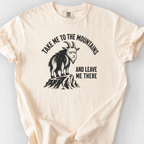 Take Me To The Mountains Goat T-Shirt — Ivory
